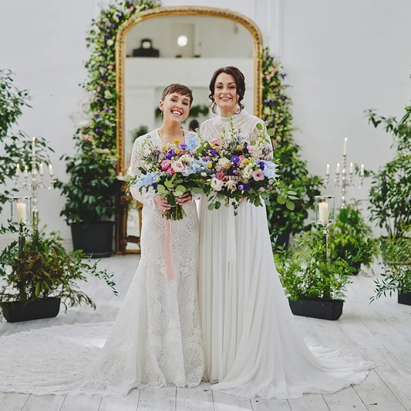 Peacocks, Rainbows and Country House Grandeur: Síofra & Rosie